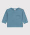 Langärmeliges Baby-T-Shirt aus Baumwolle blau ROVER