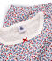 Rippstrick-Kurzpyjama für kleine Mädchen weiss MARSHMALLOW/weiss MULTICO