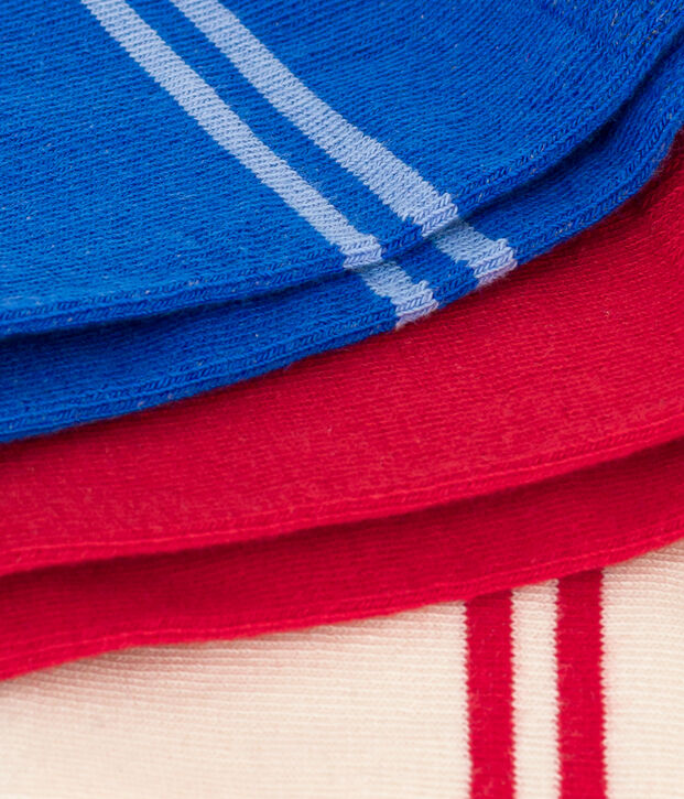 3er-Set Kindersocken aus Baumwolljersey vielfarbig