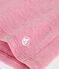 Langärmeliges Kinder-T-Shirt aus Rippstrick für Mädchen rosa ROSELINE CHINE