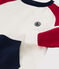 Kinder-Sweatshirt für Jungen weiss MARSHMALLOW/rot TERKUIT/ SMOKING