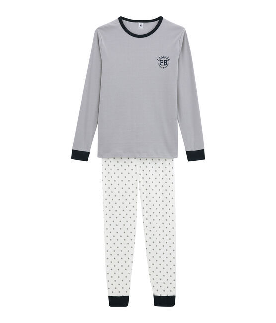 Jungen Schlafanzug weiss MARSHMALLOW/weiss MULTICO