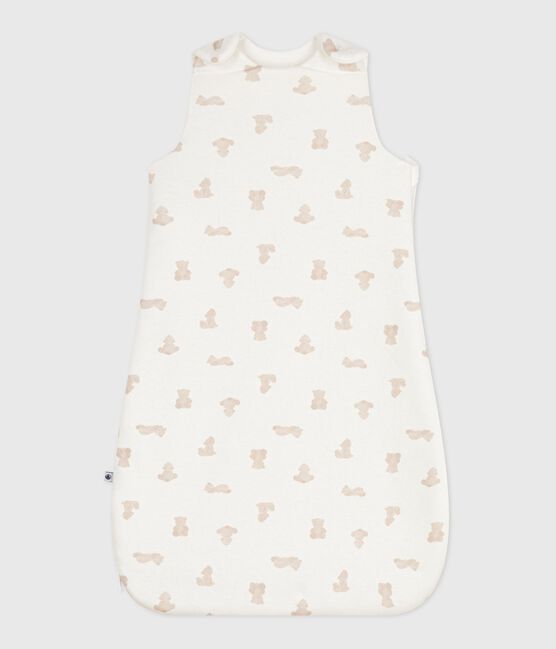 Babyschlafsack aus Baumwolle mit Bärmotiv TOG-Wert 2 MARSHMALLOW/ BRUN