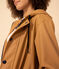 Regenjacke aus recyceltem Material und Bio-Baumwolle beige TOURONE