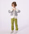 Kinder-Cardigan aus Baumwolle mit Streifen blau/blau