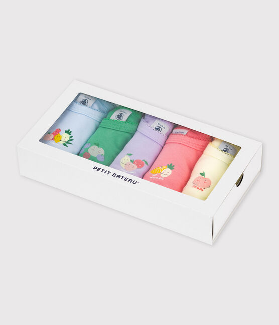 5er-Set kurzärmelige Baby-Bodys mit Früchte-Motiv für Mädchen variante 1
