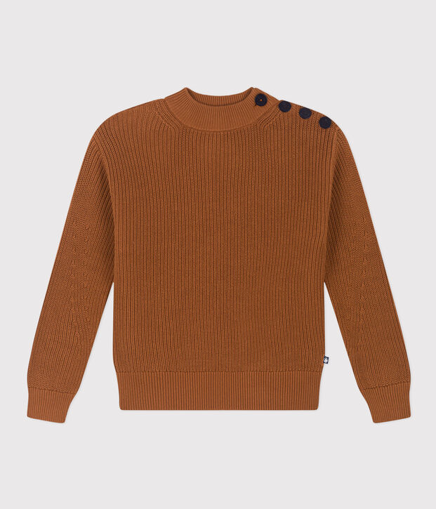 Damenpullover aus Baumwolle mit Patentmuster ALEZAN