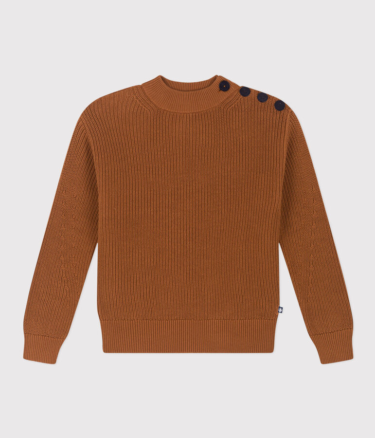 Damenpullover aus Baumwolle mit Patentmuster ALEZAN