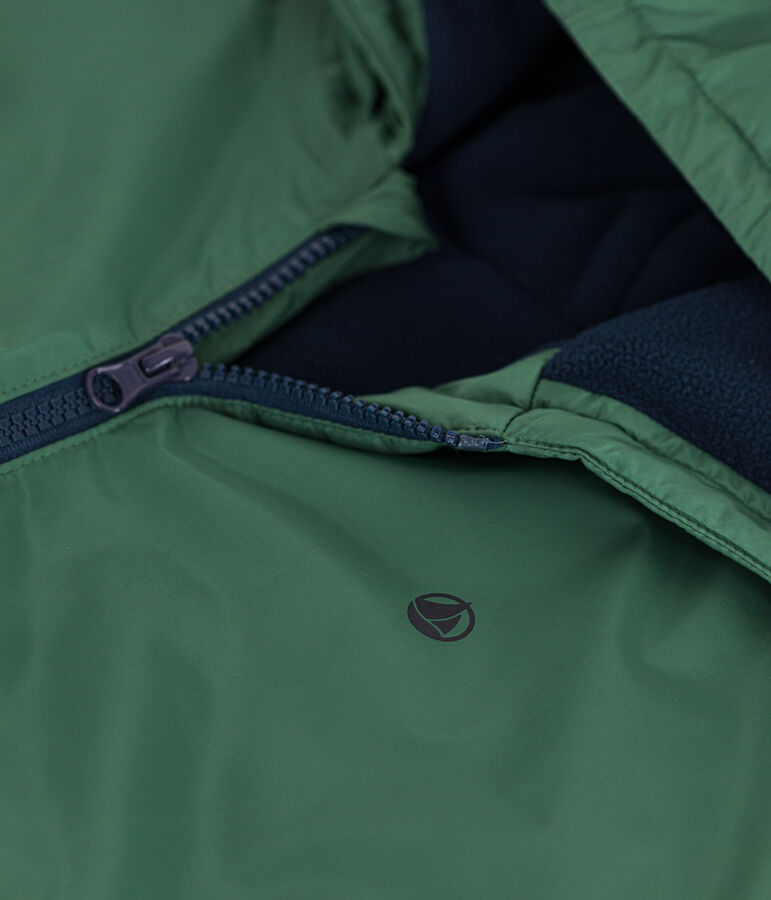 Warme Kinder-Windjacke f&uuml;r Jungen gr&uuml;n