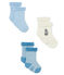 Set mit drei Paar kuschelig weichen, bequemen Frottee-Socken. variante 1