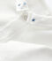 Baby-Body aus Bio-Baumwolle mit Kragen für Jungen weiss MARSHMALLOW