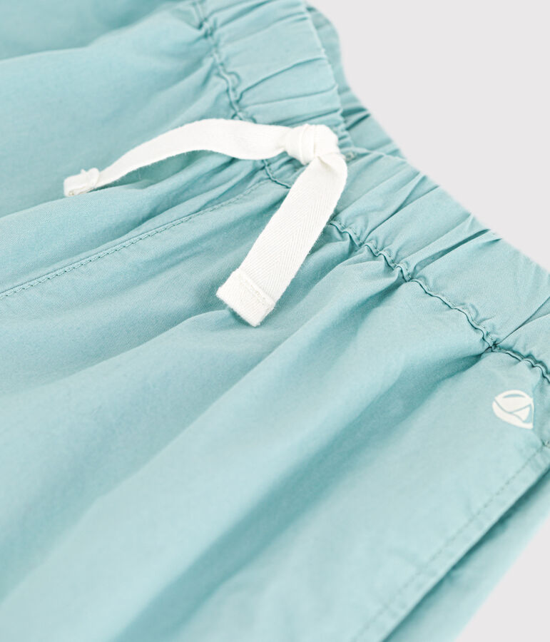 Weite Kinderhose aus Baumwoll-Serge f&uuml;r Jungen gr&uuml;n