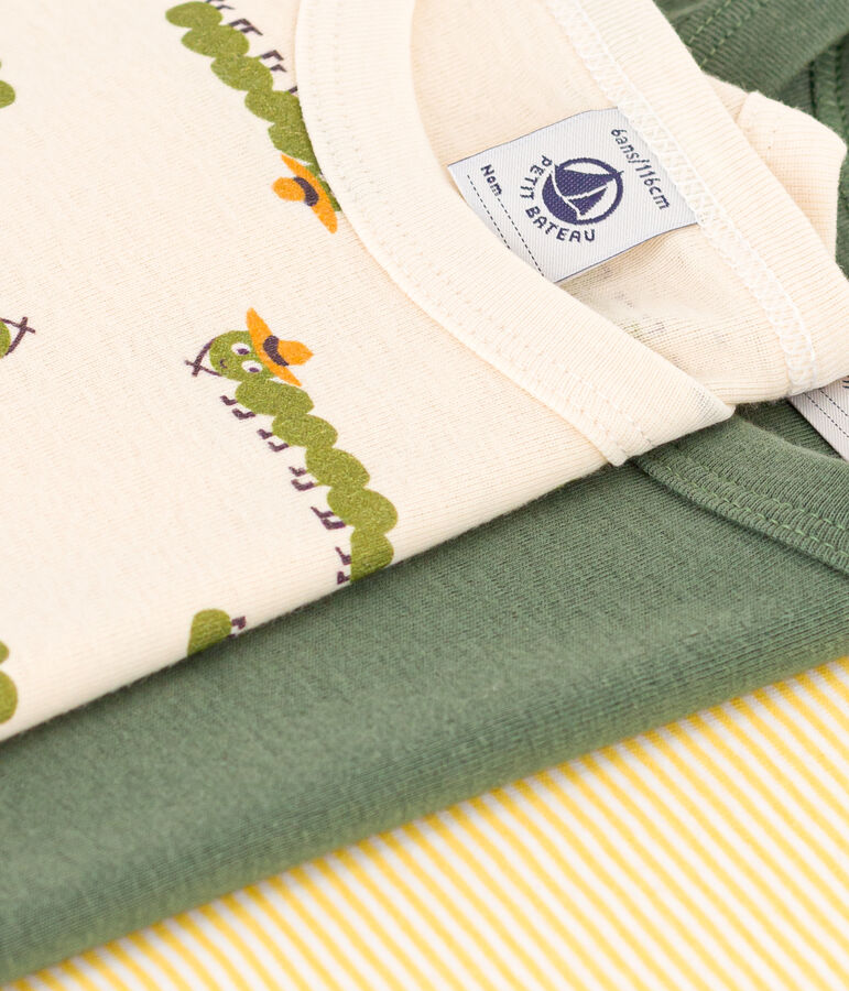 3er-Set Kurz&auml;rmelige Kinder-T-Shirts aus Baumwolle variante 1