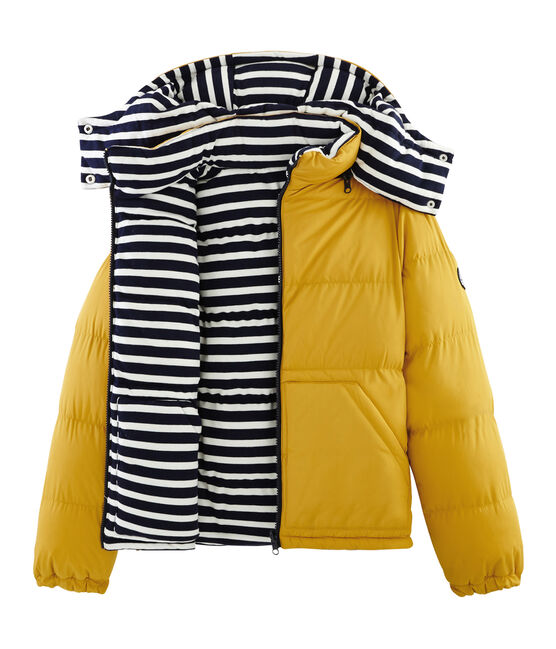Wendbare Damen-Jacke beige COQUILLE/blau SMOKING/ MULTICO