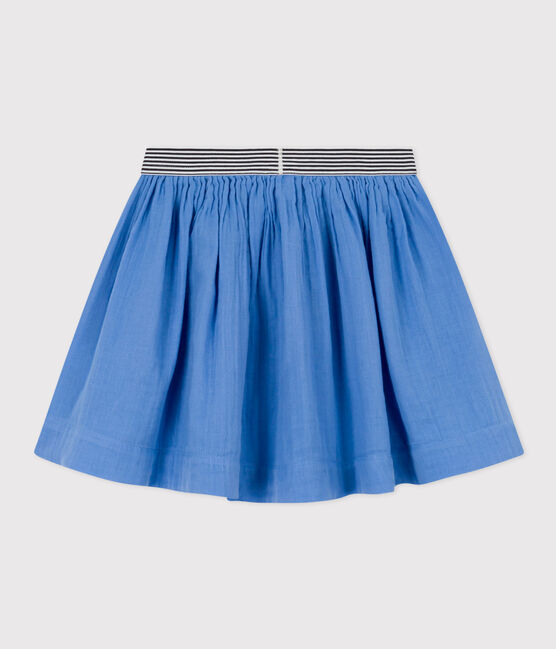 Kinderrock aus Musselinstoff für Mädchen blau EDNA