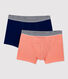 2er-Set Boxershorts aus Baumwolle und Elastan für Jungen