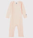 Baby-Body mit langen Beinen und Streifen aus Wolle und Baumwolle