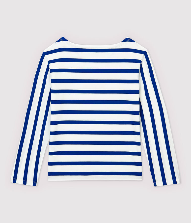 Leichtes Marineshirt f&uuml;r Damen weiss/blau