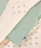 3-teiliges Baby-Set aus leichtem Jersey weiss AVALANCHE/ MULTICO