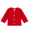 Baby-cardigan aus gestepptem doppeljersey mädchen rot TERKUIT