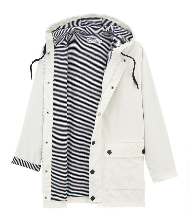 Ikonische regenjacke unisex weiss