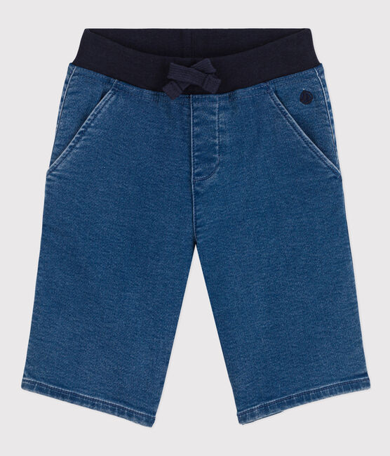 Bermudas aus Denim für Jungen blau DENIM BLEU DELAVE