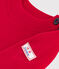 Baby-Pullover im Marine-Look aus einfarbiger Wollle und Baumwolle rot POMPEI
