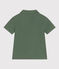 Kurzärmeliges Jungen-Poloshirt aus Baumwolle grün CROCO