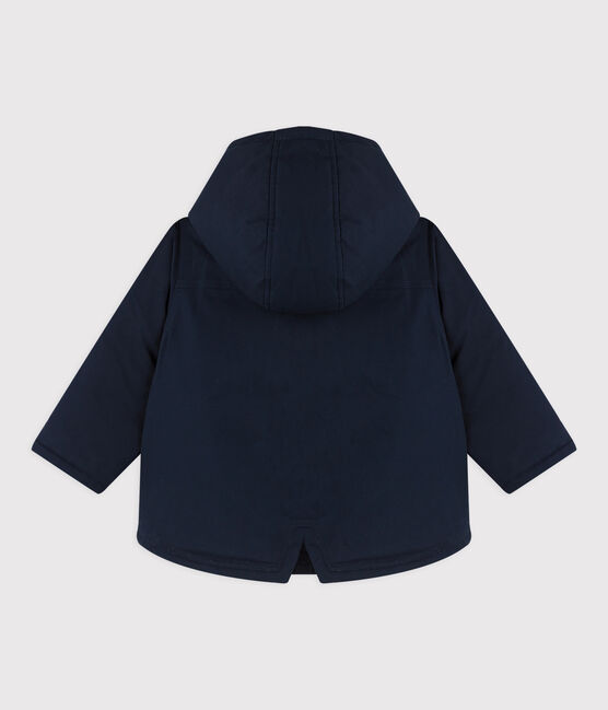 Mittellanger Baby-Parka für Jungen blau SMOKING