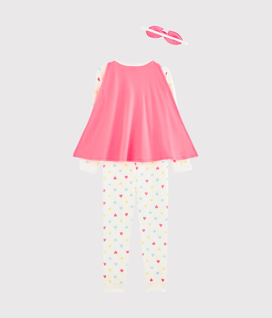 Overall mit Maske für Mädchen weiss MARSHMALLOW/weiss MULTICO