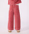 Kinder Wide Leg-Hose aus Feincord rosa