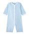 Unisex-Baby-Overall mit 2-in-1-Effekt blau TOUDOU/weiss ECUME