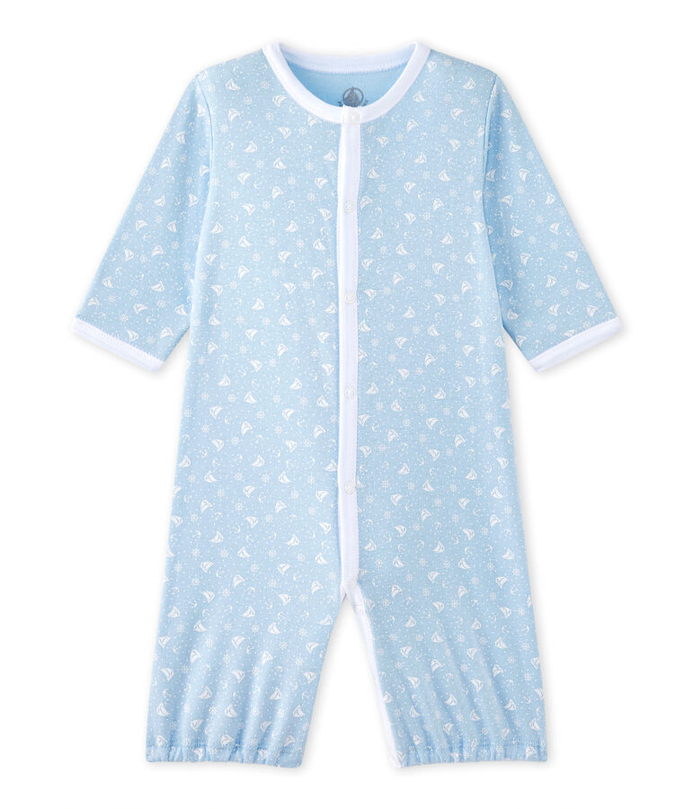 Unisex-Baby-Overall mit 2-in-1-Effekt blau/weiss