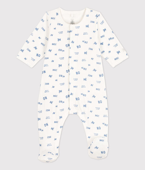 Baby-Bodyjama Heho aus Doppeljersey weiss MARSHMALLOW/ CREPUSCULE
