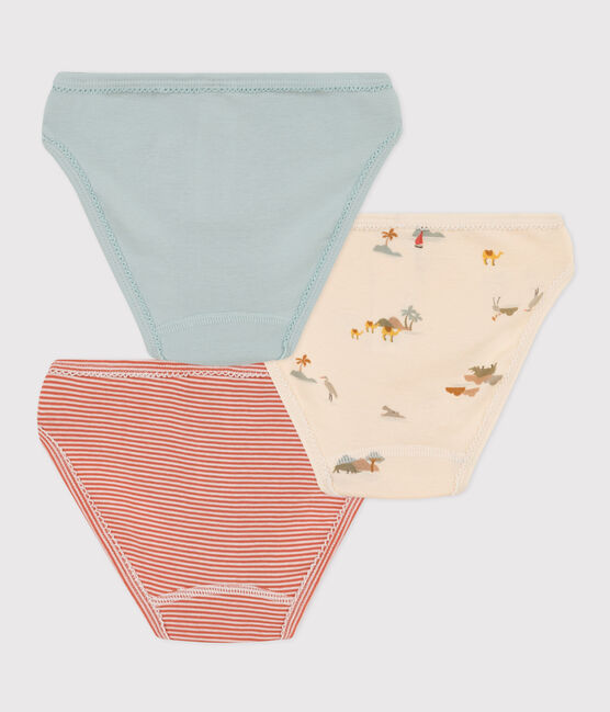 3er-Set Slips aus Baumwolle mit Tiermotiv für Mädchen variante 1