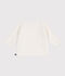Unisex - Babyjacke aus einfarbiger Baumwolle weiss