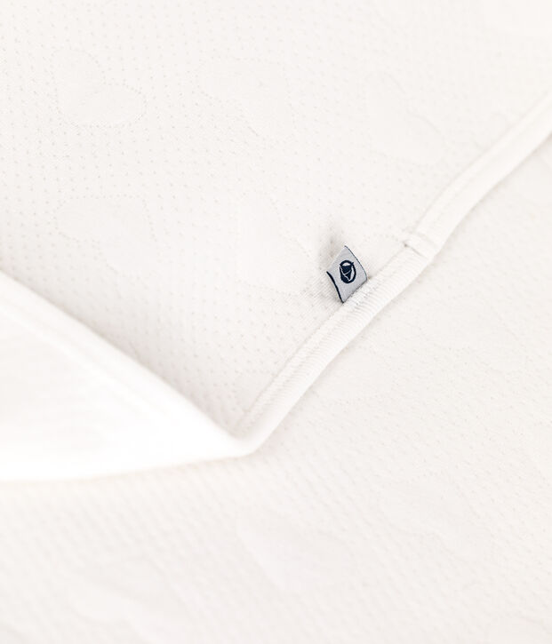 Babydecke aus Doppeljersey weiss