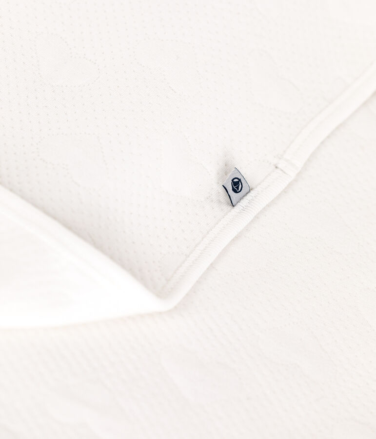 Babydecke aus Doppeljersey weiss
