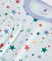 Kurz&auml;rmeliger Kinder-Pyjama mit langen Beinen aus gemusterter Baumwolle blau/vielfarbig