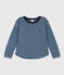 Langärmeliges T-Shirt aus Doppeljersey für Kinder/Jungen SMOKING/ AZUL