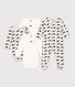 Baby-Geschenkset aus 1 Strampler und 3 Bodys mit Walmotiv