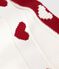 Newborn Baby-Decke aus Baumwolle weiss MARSHMALLOW/rot TERKUIT