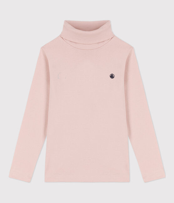 Kinder-Rollkragenshirt aus Baumwolle rosa SALINE