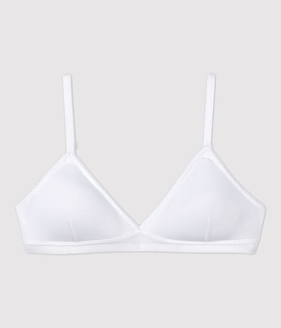 Weißer BH mit Pads für Mädchen weiss ECUME