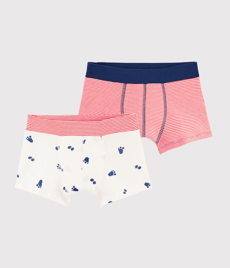 Set mit 2 Boxershorts mit Yetitatzen-Print f&uuml;r kleine Jungen vielfarbig