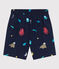 Bedruckte Kinder-Badeshorts aus recyceltem Material für Jungen blau MEDIEVAL/weiss MULTICO