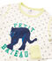 Kinderpyjama aus Doppeljersey für Jungen weiss MARSHMALLOW/grau GRIS