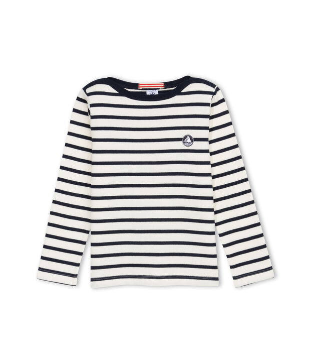 Sweatjacke weiss/blau