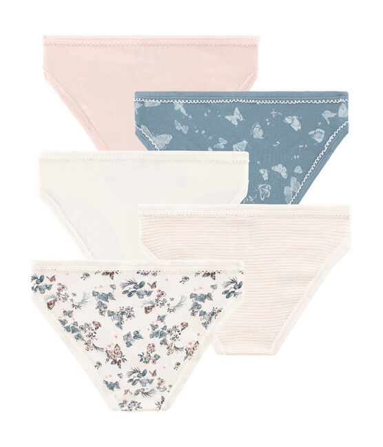 5er-Set Unterhosen aus Baumwolle für kleine Mädchen variante 1