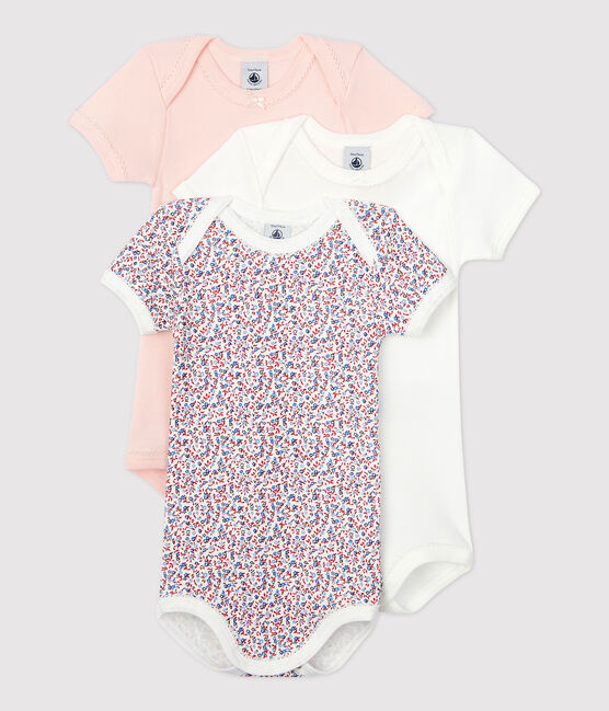 3er-Set kurzärmelige Baby-Bodys für Mädchen variante 1